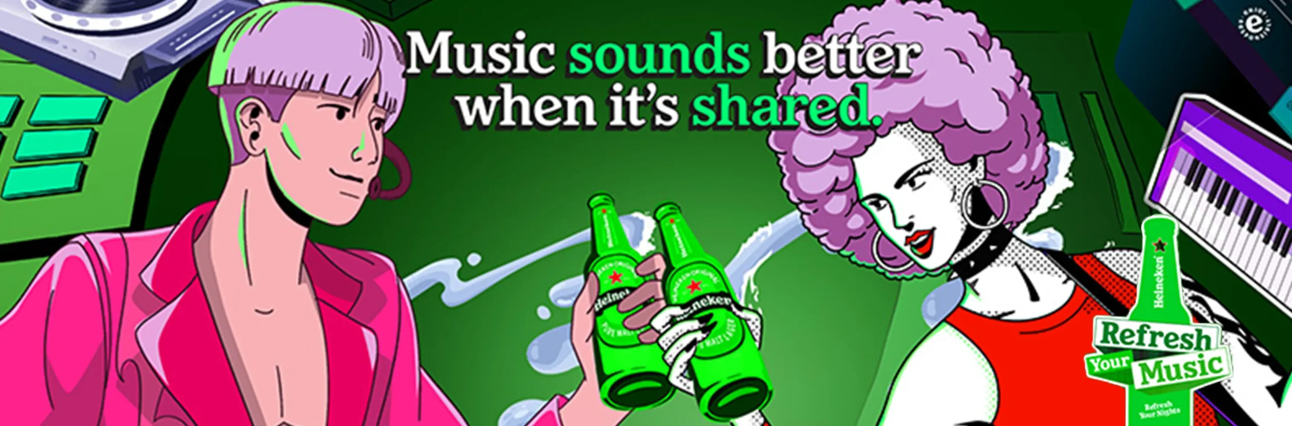 Heineken Refresh Your Music - Banner